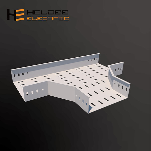 HORIZONTAL TEE BEND OF PERFORATED CABLE TRAY