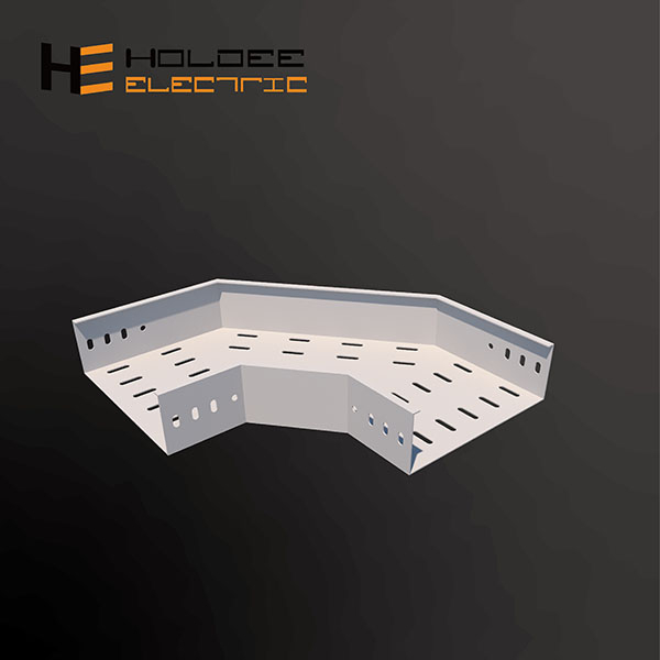 90° HORIZONTAL BEND OF PERFORATED CABLE TRAY